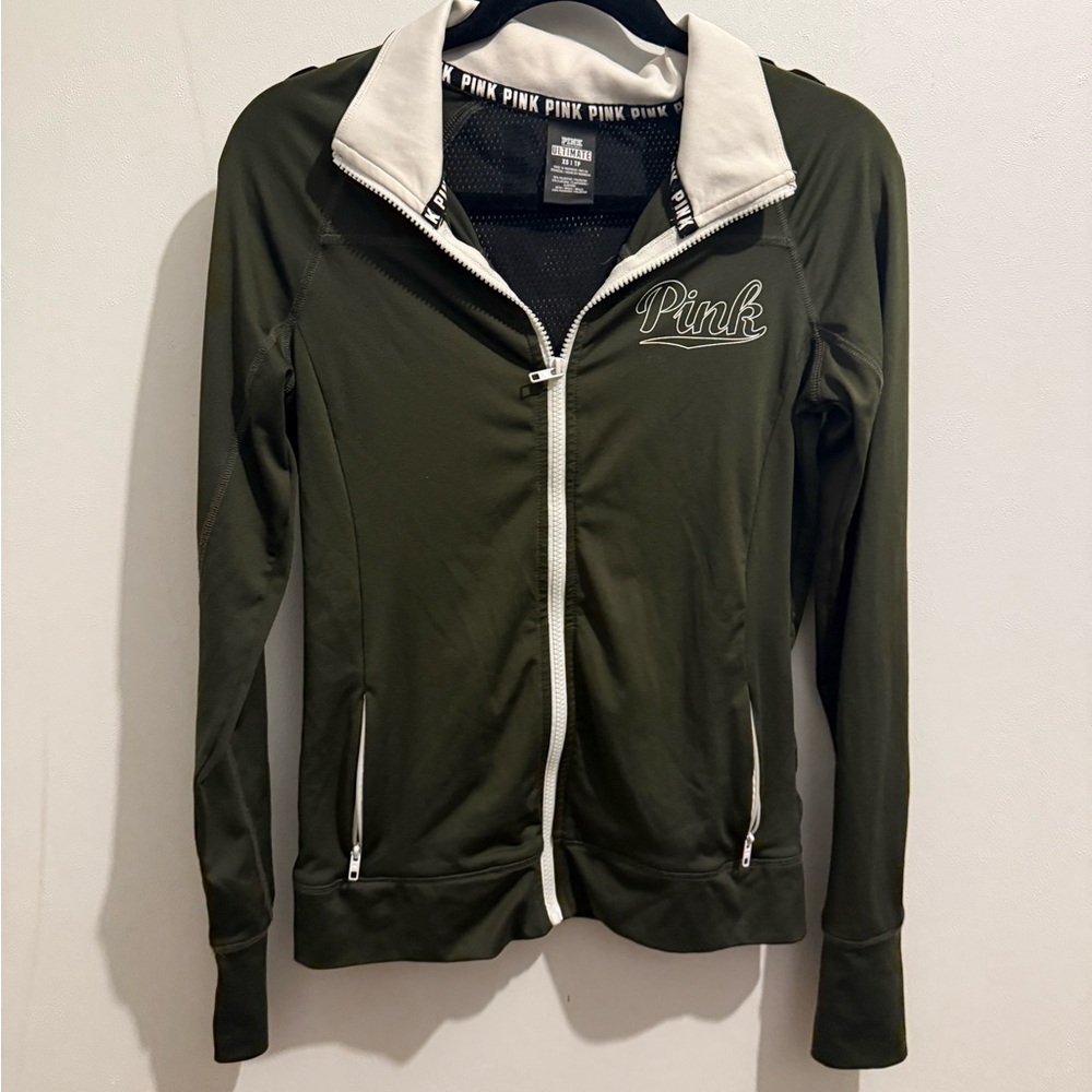 🩵PINK Victoria's Secret Women's Olive Jacket